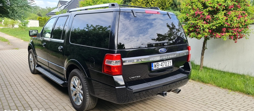 Ford Expedition cena 128900 przebieg: 186000, rok produkcji 2017 z Warszawa małe 667